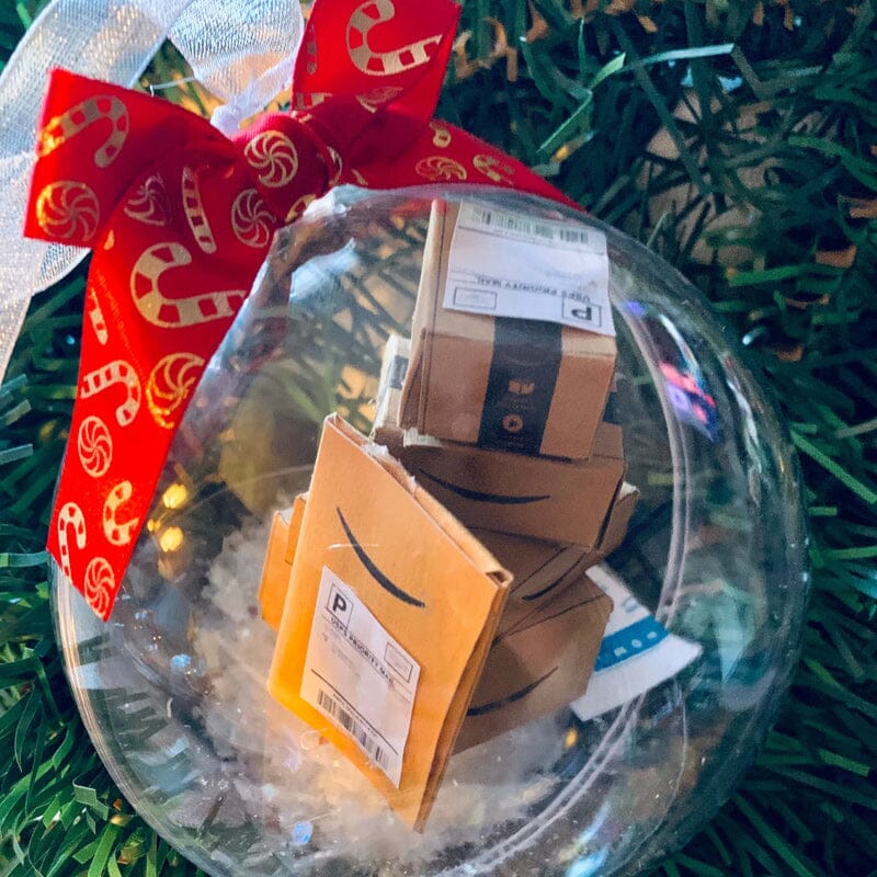 Christmas ornament transparent ball