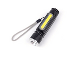 USB Rechargeable Magnetic Flashlight – LED Emergency Light with Magnet and Carry Strap