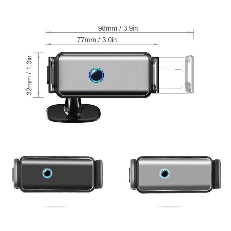 Adaptive phone holder with 360-degree rotation