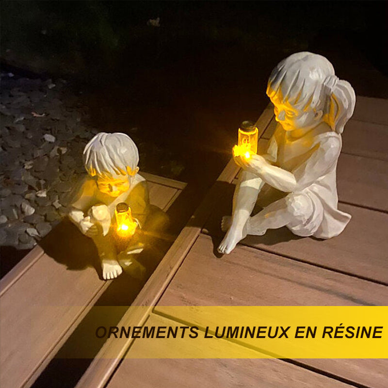 Decorative statues made of resin