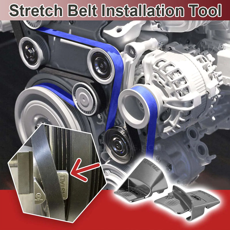 Stretch Belt Installation Tool Pair with 290°F Heat Resistance for Vehicle Repairs