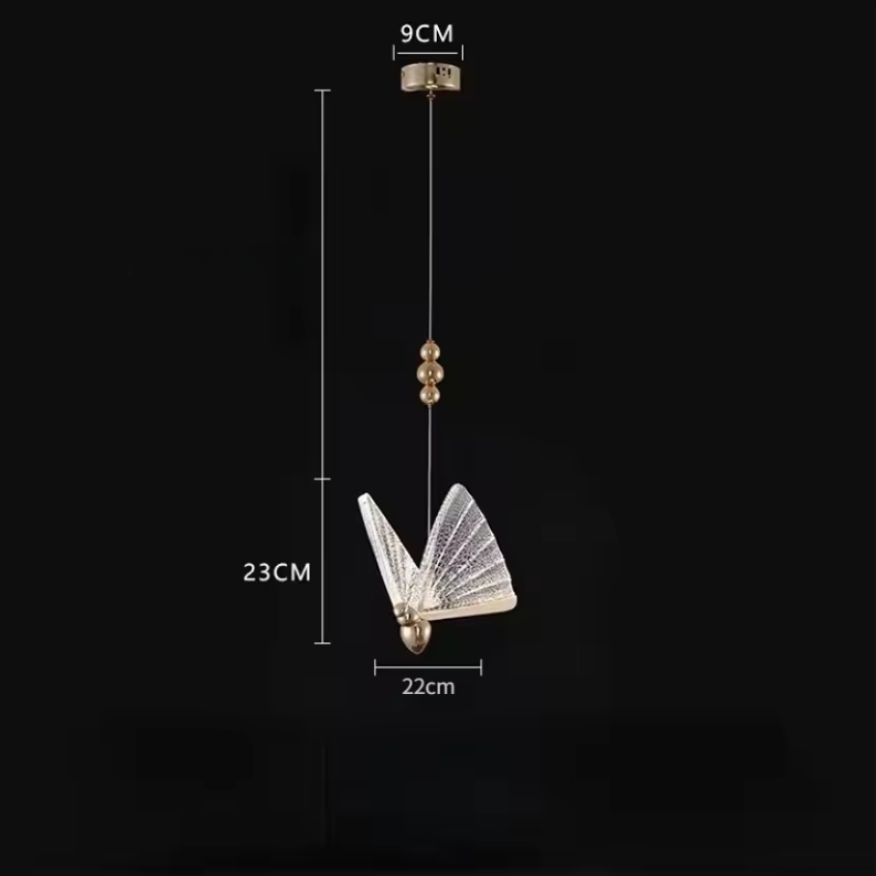 Modern Creative LED Pendant Lamp with Decorative Butterfly Design