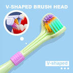Three-sided toothbrush