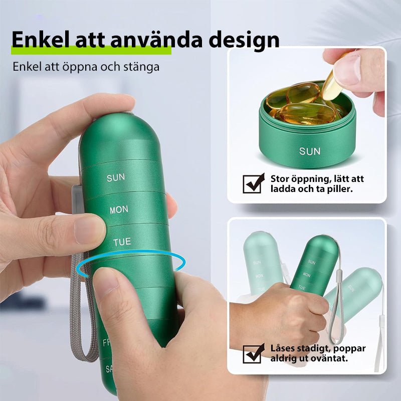 7-Day Portable Pill Organizer for Travel