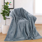 Electrically heated flannel blanket with USB charging