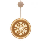 Christmas LED Acrylic Decoration Round Suction Cup Light