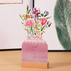2024 Desk Calendar with Wooden Frame