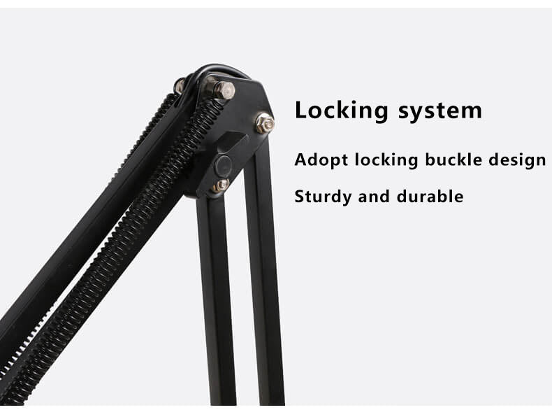 LED Foldable Long Arm Clip Eye Protection USB Reading Table Lamp