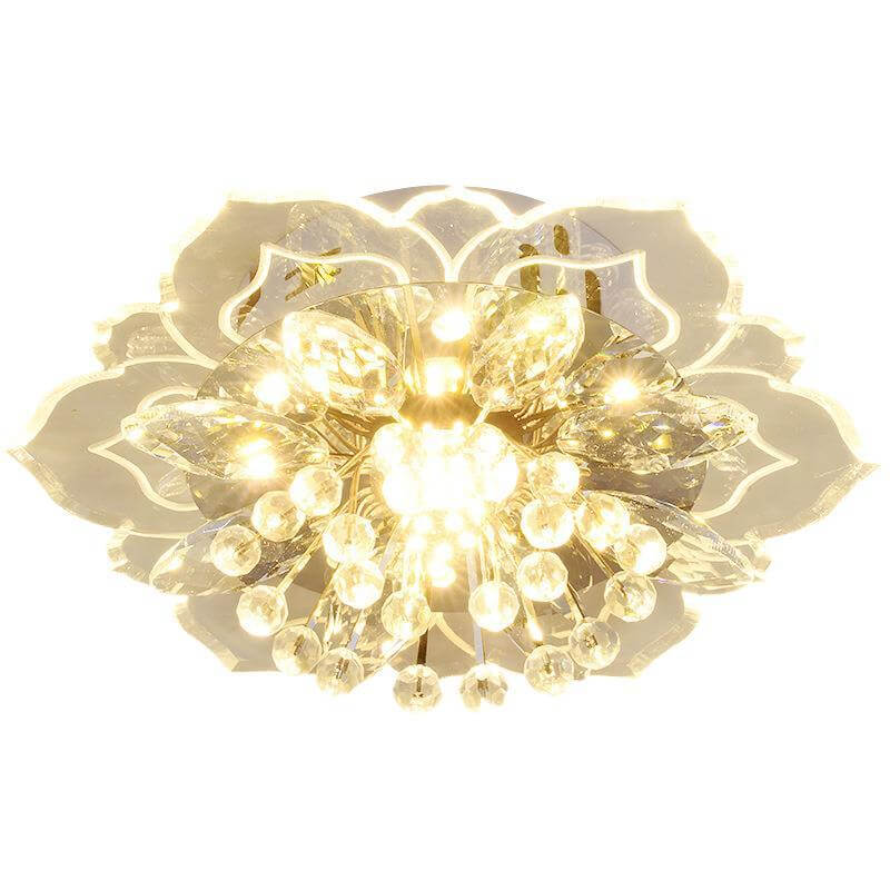 GlowPetal | LED Crystal Ceiling Light | Flower Shaped, RGB Color Changing & Energy Efficient