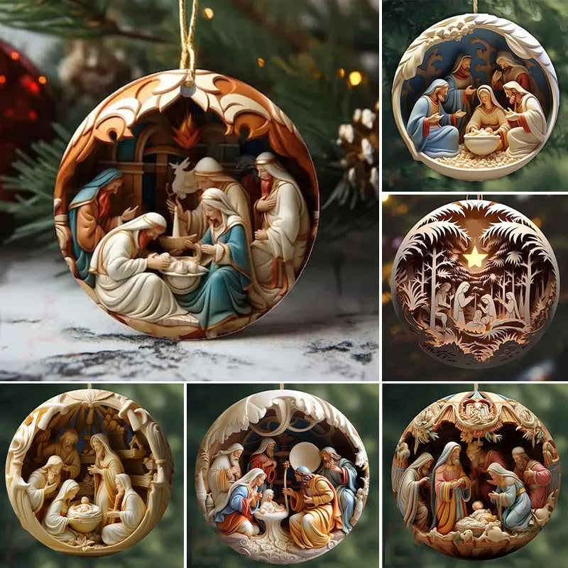 Crib Christmas Ornament