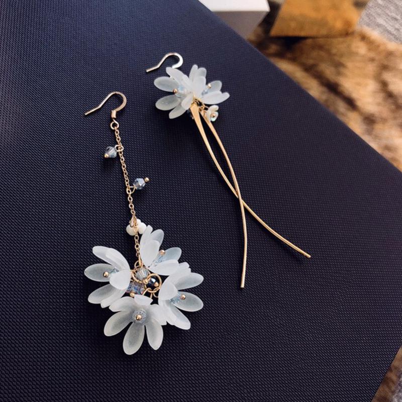 Asymmetrical Flower Earrings