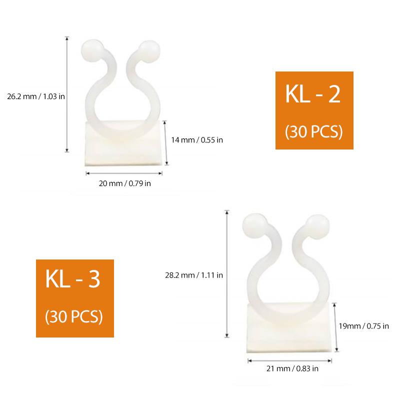 Wall clips for climbing plants (30 pieces)