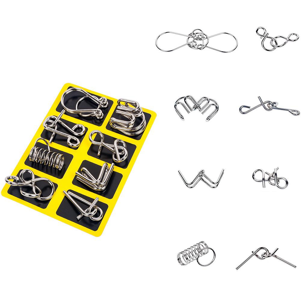 Metal Puzzle Ring Set