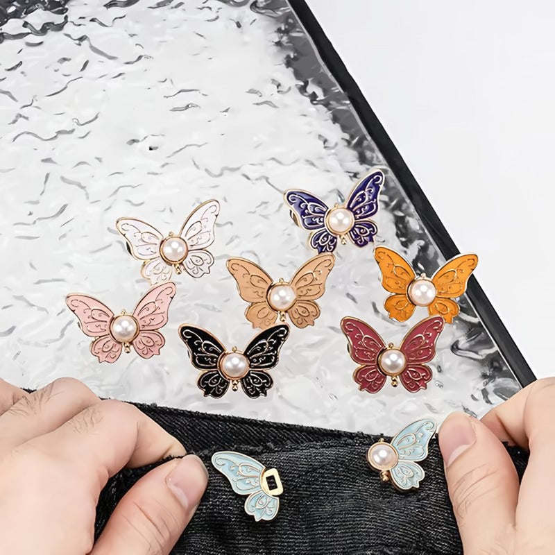 4-Pack Detachable Butterfly Buttons