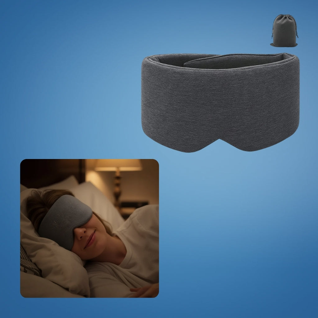 Total Light Blocking – Soft Cotton Comfort – Breathable Fit – Blocks All Light for Travel, Naps & Deep Sleep