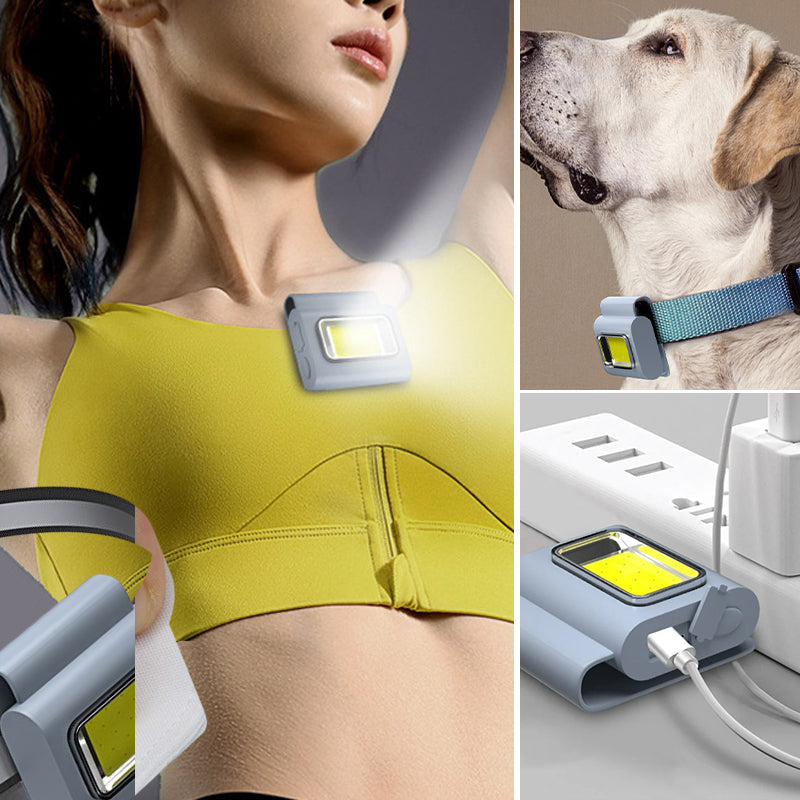 Multifunctional running light with magnetic charging