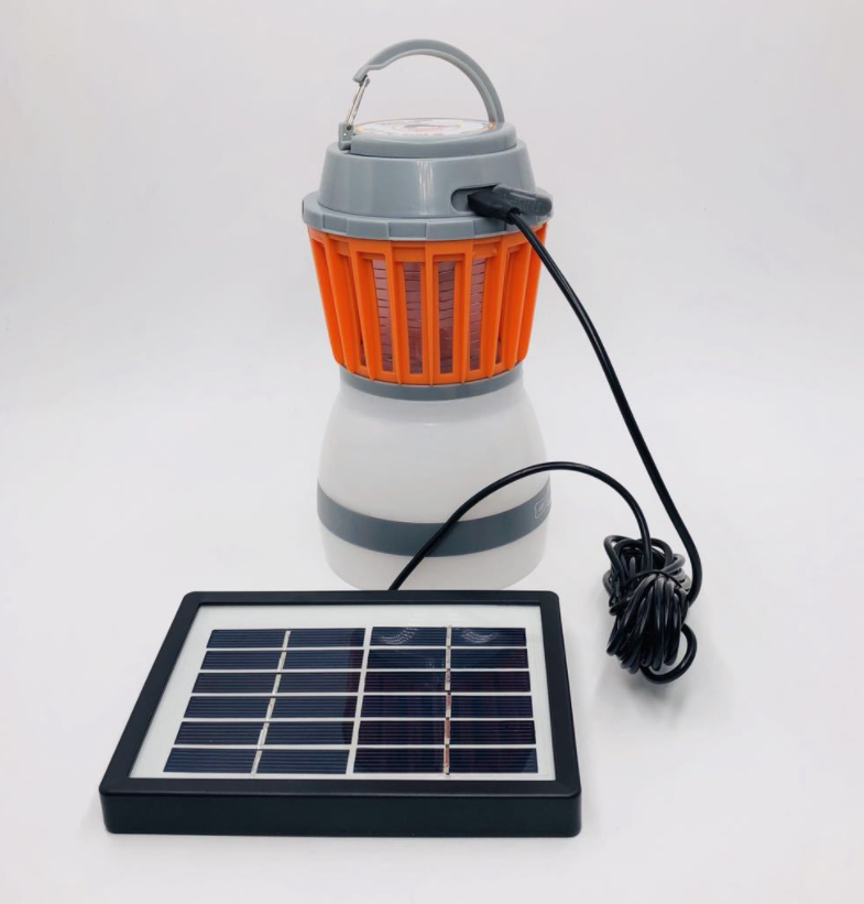 Solar LED Mosquito Lamp with Integrated Lantern – Effective Insect Protection and Lighting for Garden and Camping