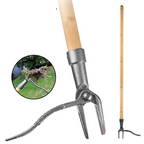 Weed puller with 4-claw head – Effective garden tool made of iron for root removal