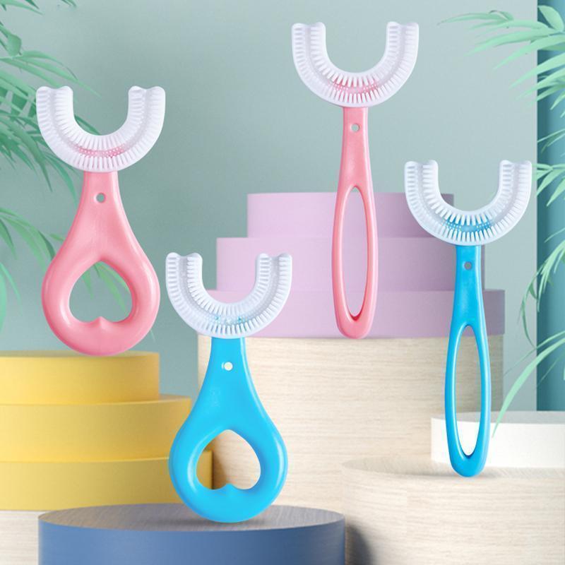 U-shaped toothbrush for children