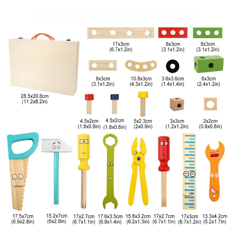 Interactive Wooden Construction Set