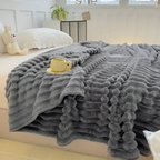 Plush Fleece Blanket, Soft and Warm Throw for Couch or Bed
