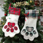 Checked Christmas Socks