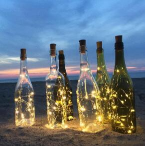 LED fairy lights for bottles – decorative lights with wire for creative lighting and DIY projects
