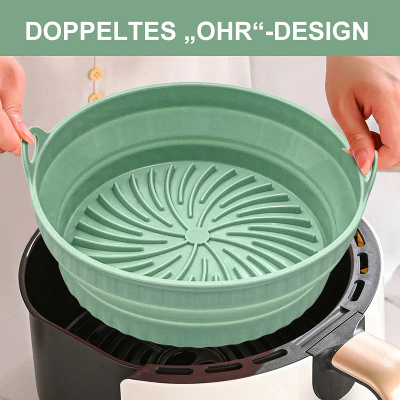 Air fryer grill pan made of silicone