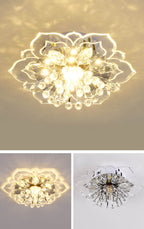 GlowPetal | LED Crystal Ceiling Light | Flower Shaped, RGB Color Changing & Energy Efficient