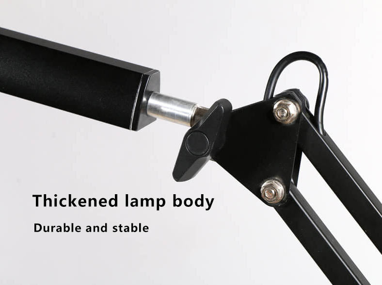LED Foldable Long Arm Clip Eye Protection USB Reading Table Lamp
