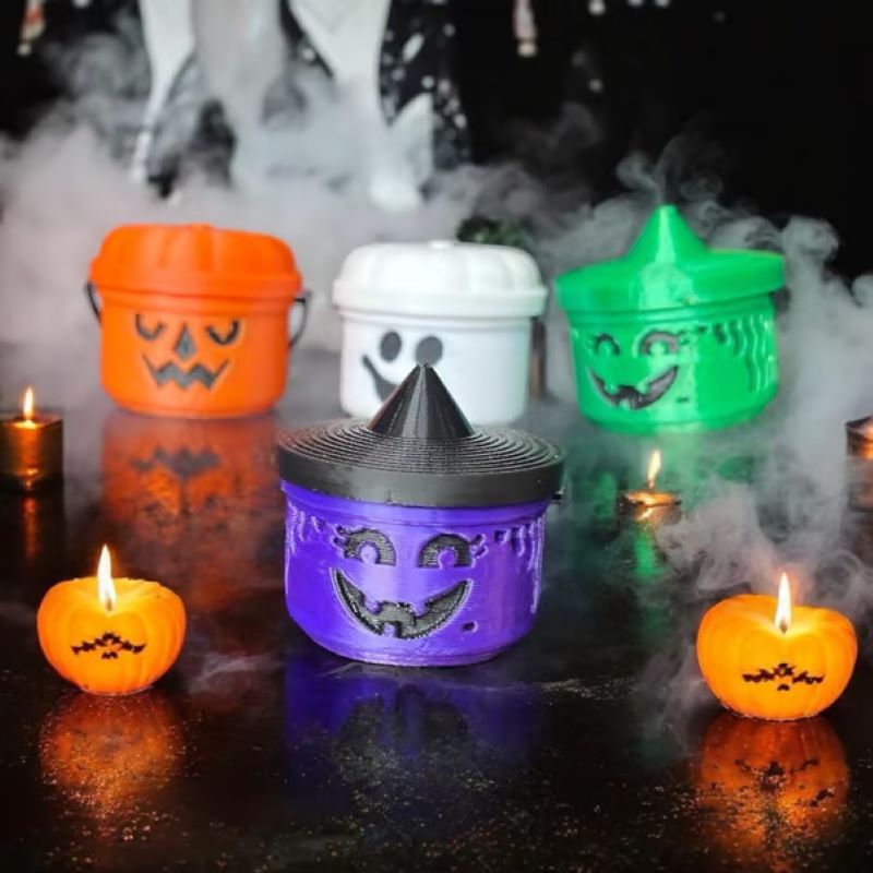 Spooky Mini Boo Bucket Figurines