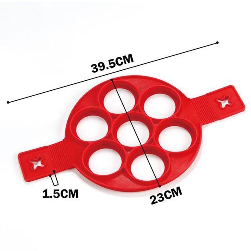 Non-stick silicone pancake mold ring