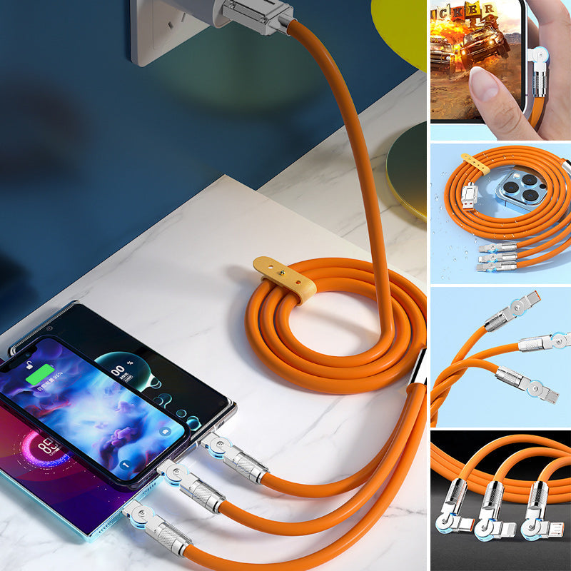 Rotating elbow data cable