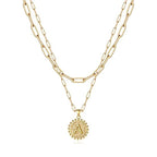 Golden Initial Necklaces for Women