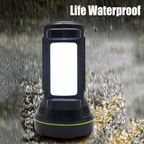 LED flashlight with side spotlight – Portable work light for camping and emergencies