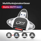 Multi-Port 4 in 1 Universal SD TF Card Reader