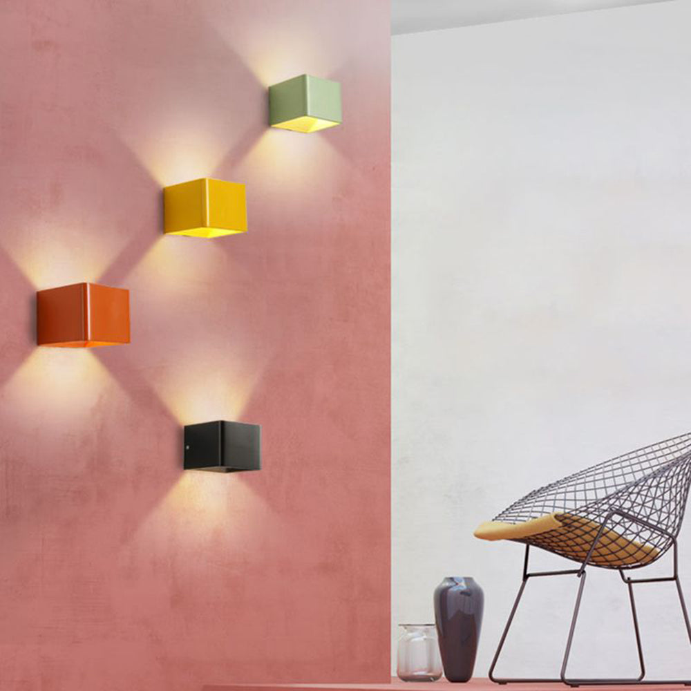 Modern square wall light