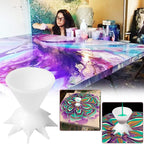 Pouring Colors Flower Split Art Cup