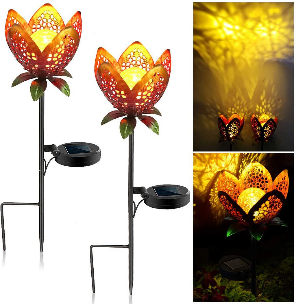 Solar Garden Light Lotus Flower – Decorative LED Outdoor Lighting for Garden and Yard