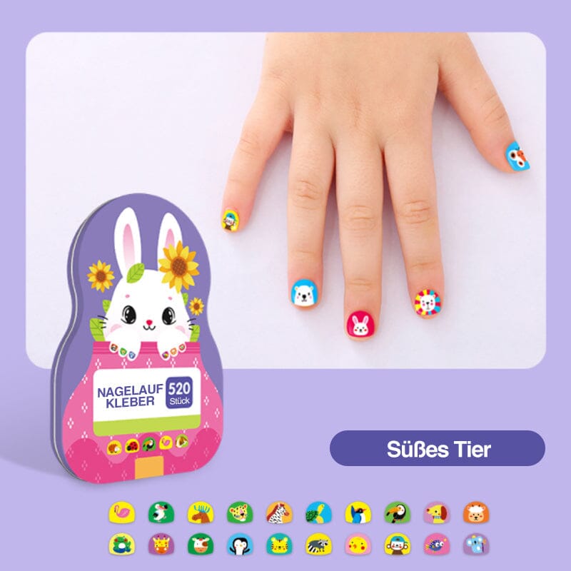 Nail Sticker Set for Kids (520 Pieces)