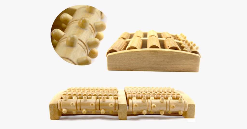 Wooden foot massager