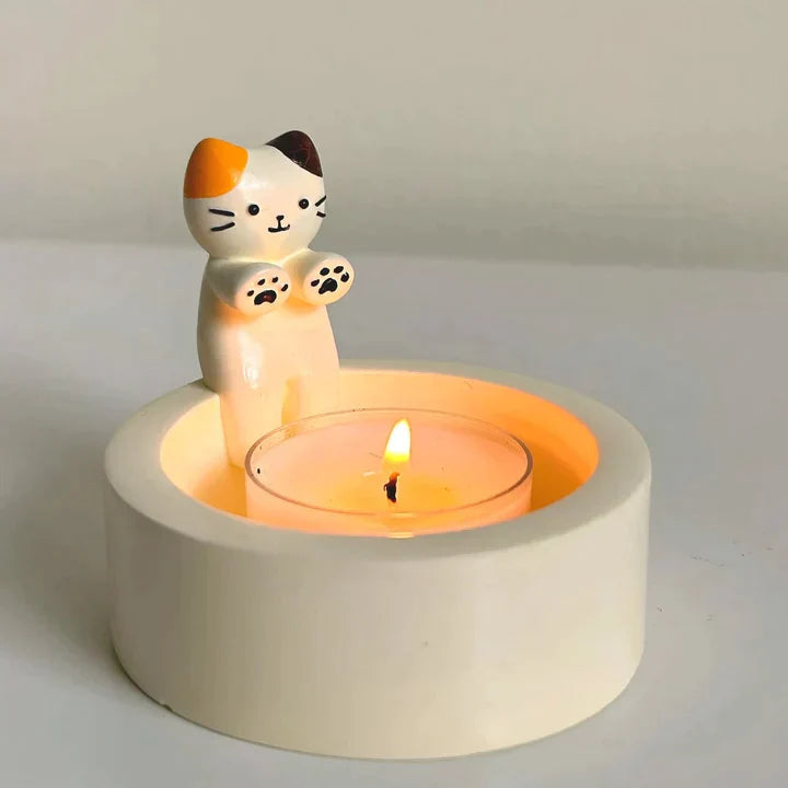 Cute Cat Candle Holders
