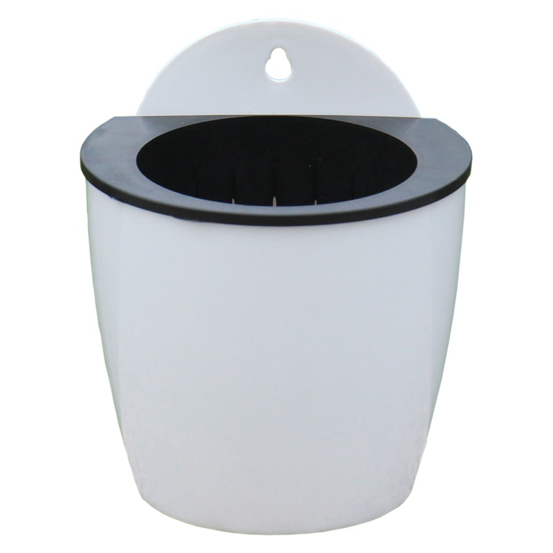Self-watering hanging plant pot – Modern flower pot for wall mounting