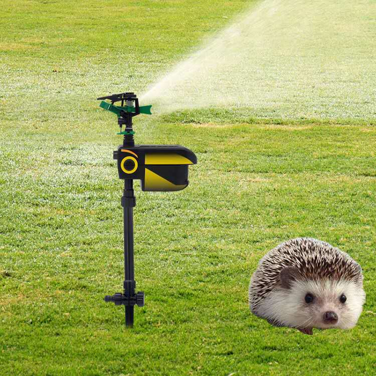 Sprinkler system for garden irrigation – Adjustable irrigation sprinkler with stand base