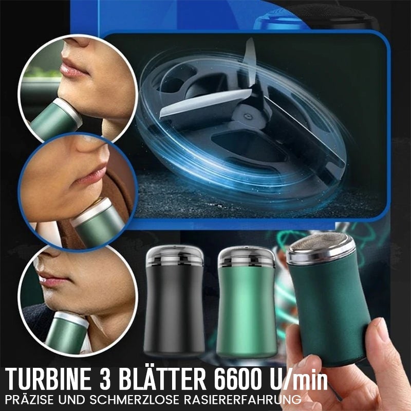 Washable electric shaver in pocket format
