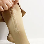 Elastic Compression Socks with Zipper