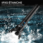 Tactical rechargeable laser LED flashlight