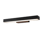 Modern LED Wall Lamp with Motion Sensor and Black Housing