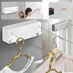 Retractable clothesline for indoors/outdoors