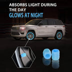 Universal fluorescent tire valve caps (4 PCS/Set)